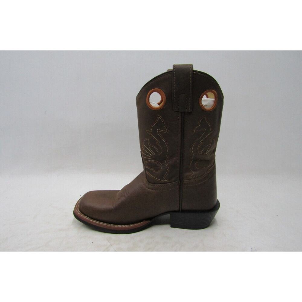 Masterson Little Kids Youth Size 13.5 M Brown Leather Western Cowboy Boots - Picture 2 of 11